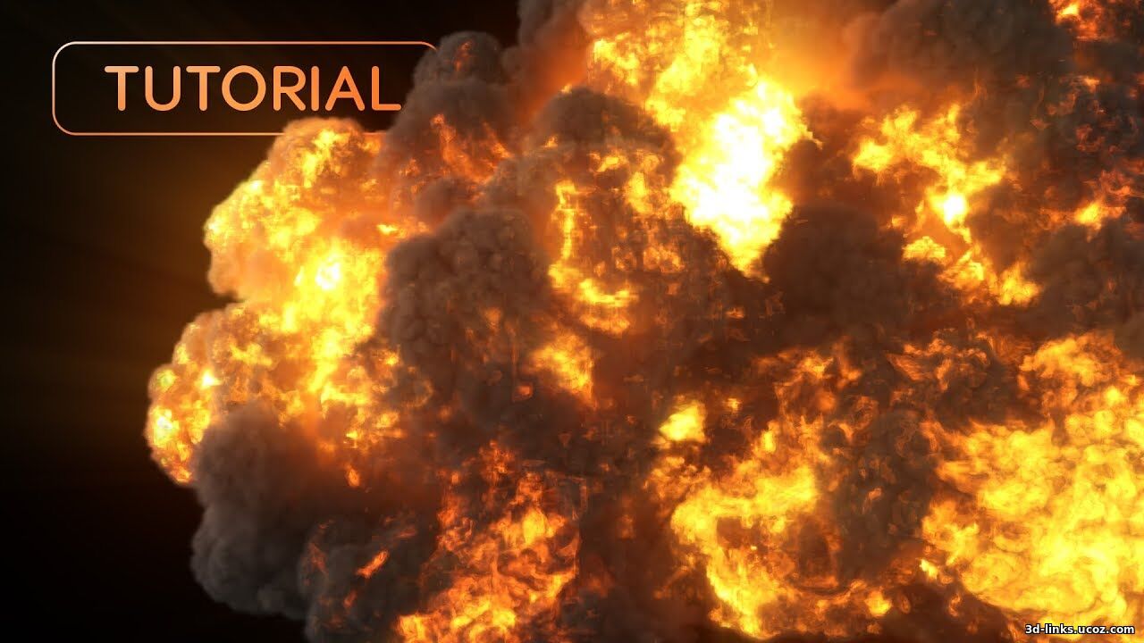 Explosion simulation workflow in Phoenix FD 3.13 for 3ds Max with fire and debris